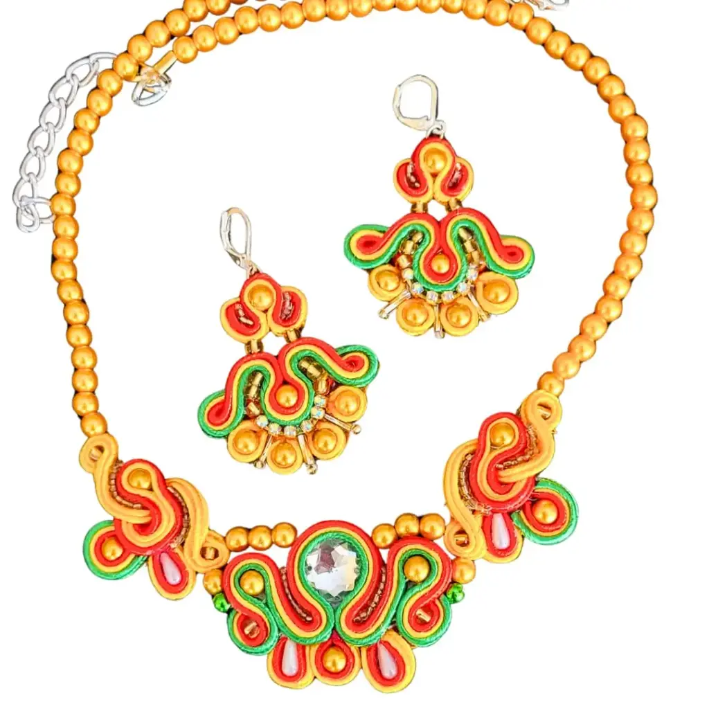 Juego Soutache 'Filigrana de Perlas' (Diseño de Gala)