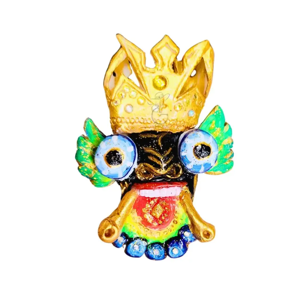 Prendedor 'Rey Moreno Coronado' 3D (Polimero de Micro-Modelado)