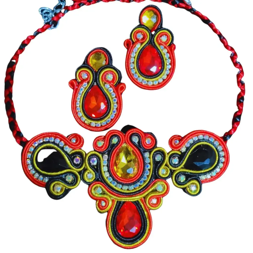 Juego Soutache 'Tricolor Folklórico' (Gala)