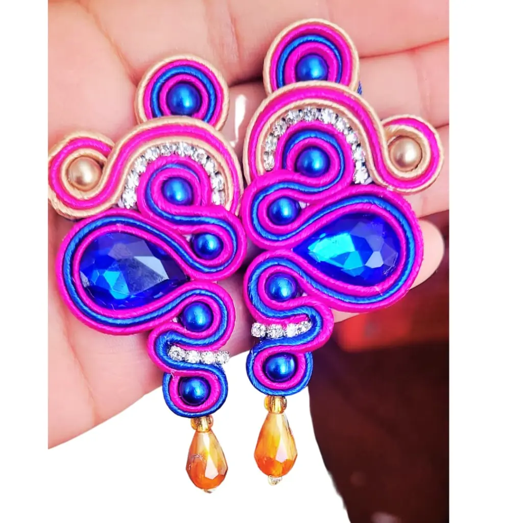 Aretes Soutache 'Filigrana de Gala' (Best-Seller)