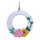 Aretes 'Jardín Secreto' (Aros con Flores 3D en Polimero de Micro-Modelado)