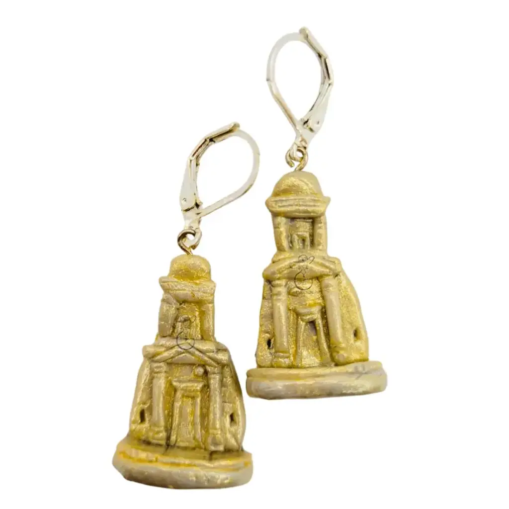 Aretes 'Petra - El Tesoro' 3D (Colección Maravillas del Mundo) en FlexiResina