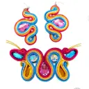 Juego Soutache 'Serpentina de Gala' (Diseño Folklórico)