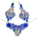 Juego Soutache 'Serpentina Asimétrica' (Bordado en Pedrería)