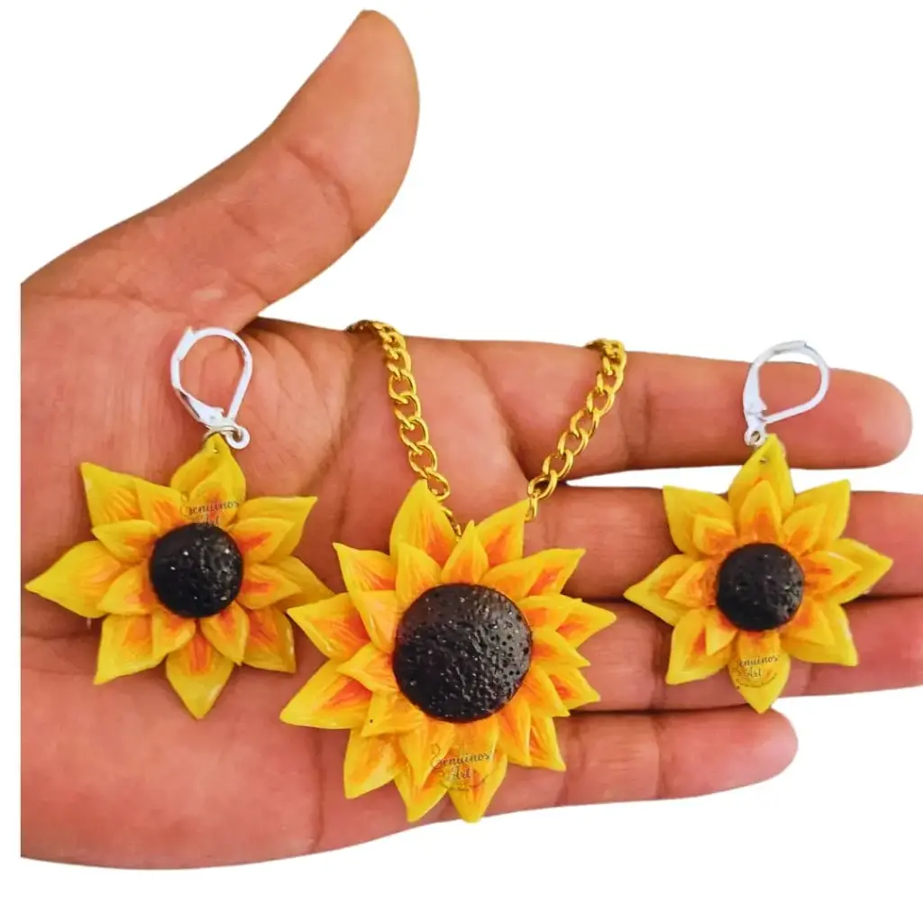 Juego 'Girasol' 3D (Modelado 'Pétalo por Pétalo' en Polimero de Micro-Modelado)