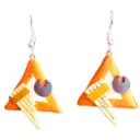 Aretes 'Sikuri Abstracto' (Siku y Bombo 3D)