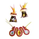 Juego 'Gala Waca Waca' (Fusión Soutache y Polímero 3D)