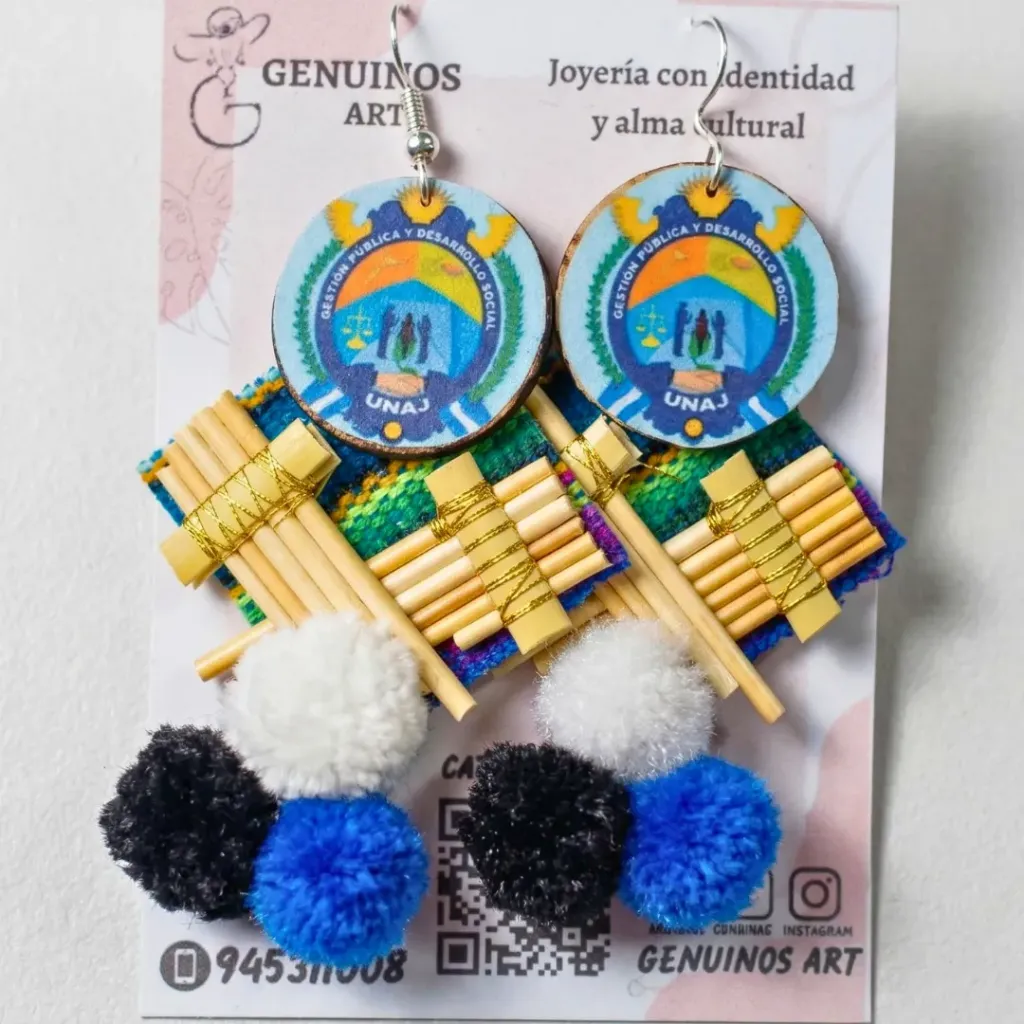 Aretes Artesanales "Sikuri": Identidad y Alma Cultural